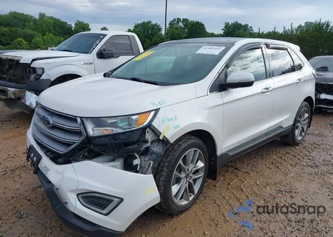 2015 Ford Edge Titanium z USA, uszkodzony, nr VIN 2FMTK3K98FBB32561